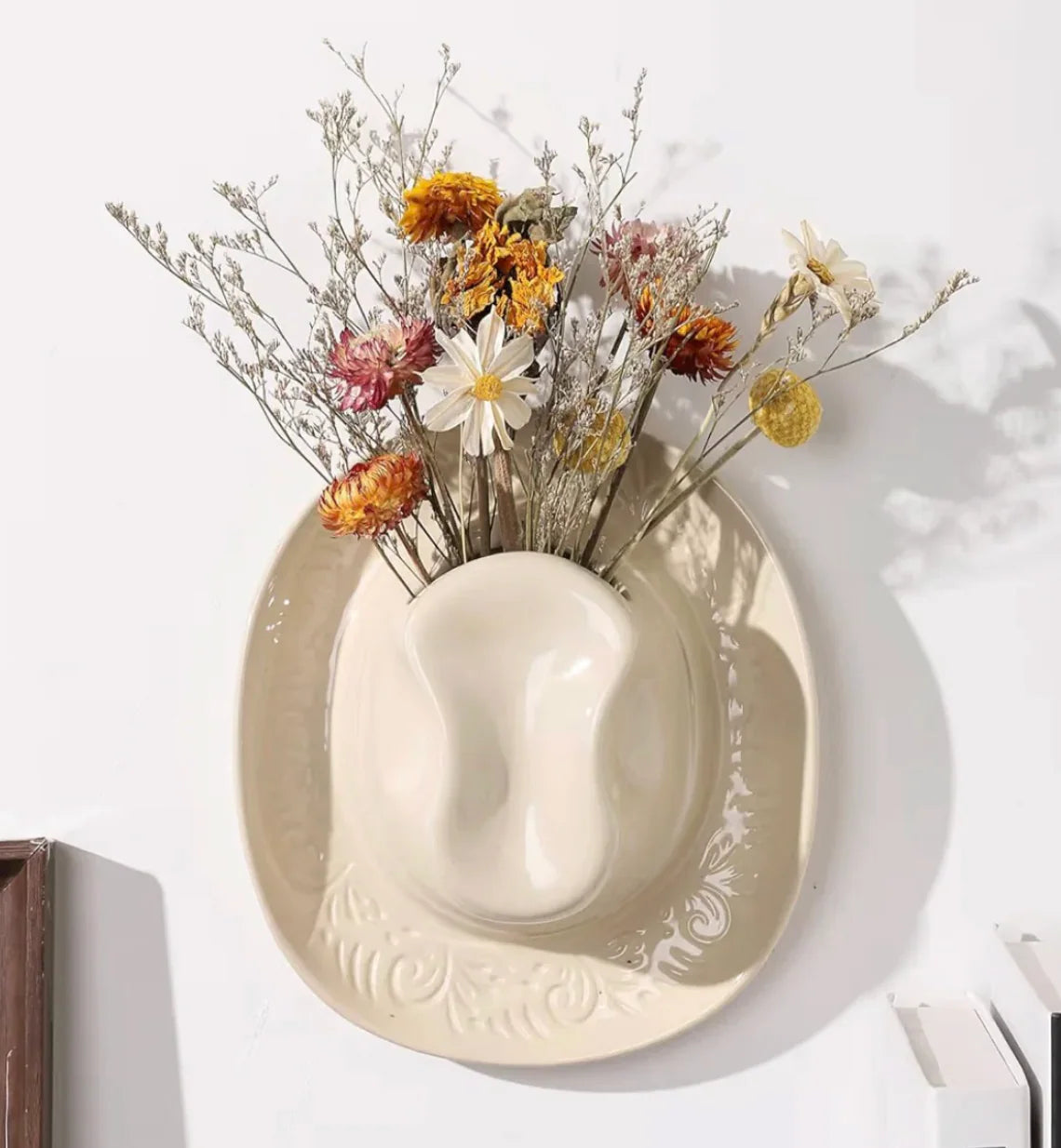Cowboy Hat Vase